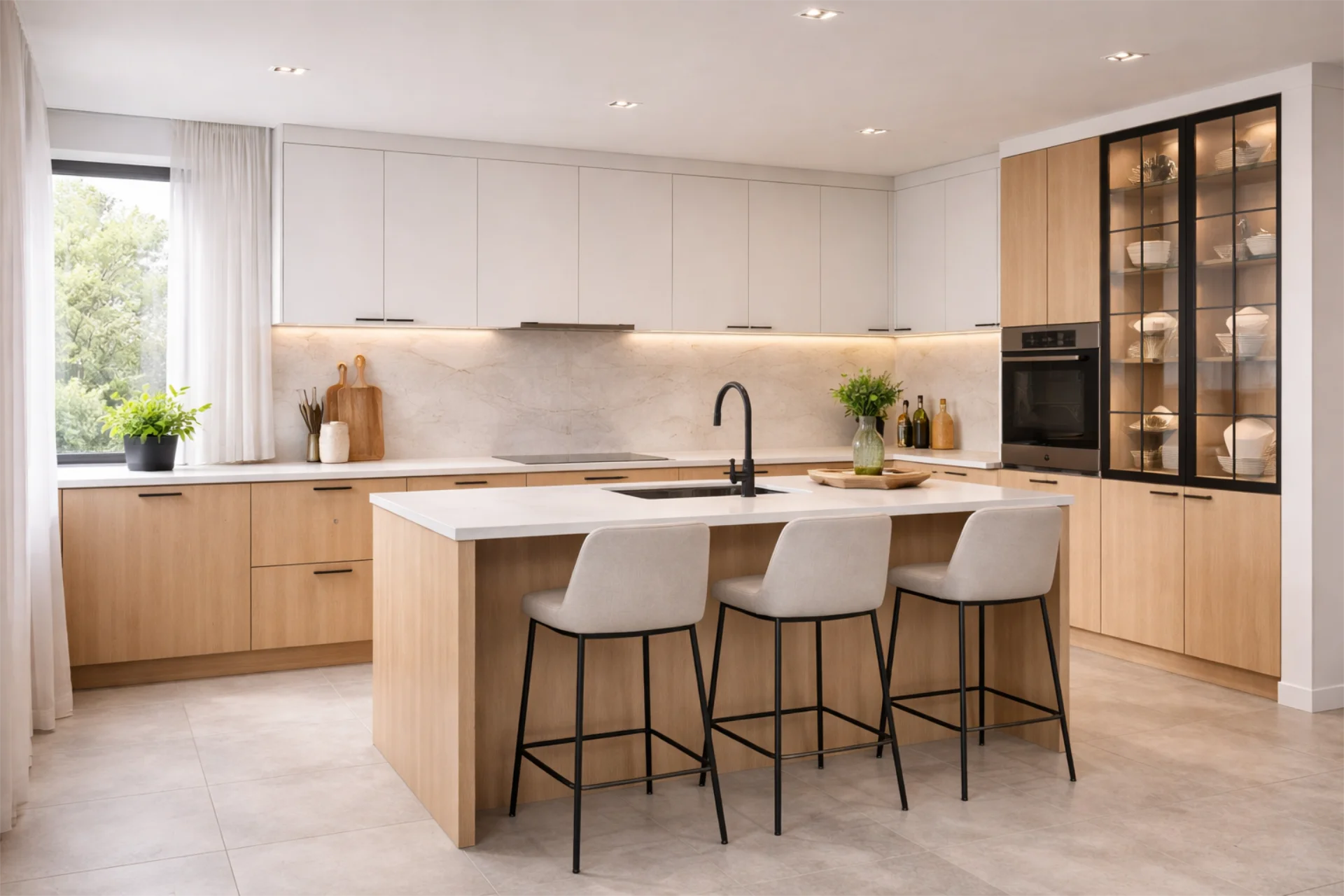 Nowoczesna kuchnia biała